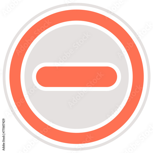 Free Download No entry Vector Icon Design Illustration - GFXLoad