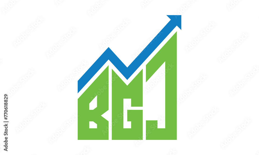 BGJ financial logo design vector template. BGJ financial logo design vector template.