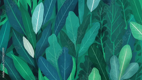 vector Leaf color background flat design, illustration