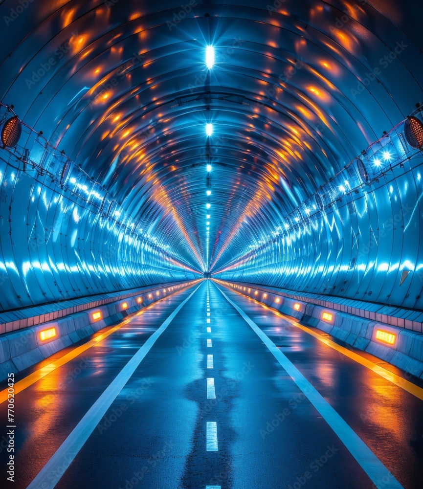 Highspeed train tunnel, motion blur Highspeed train tunnel, motion blur
