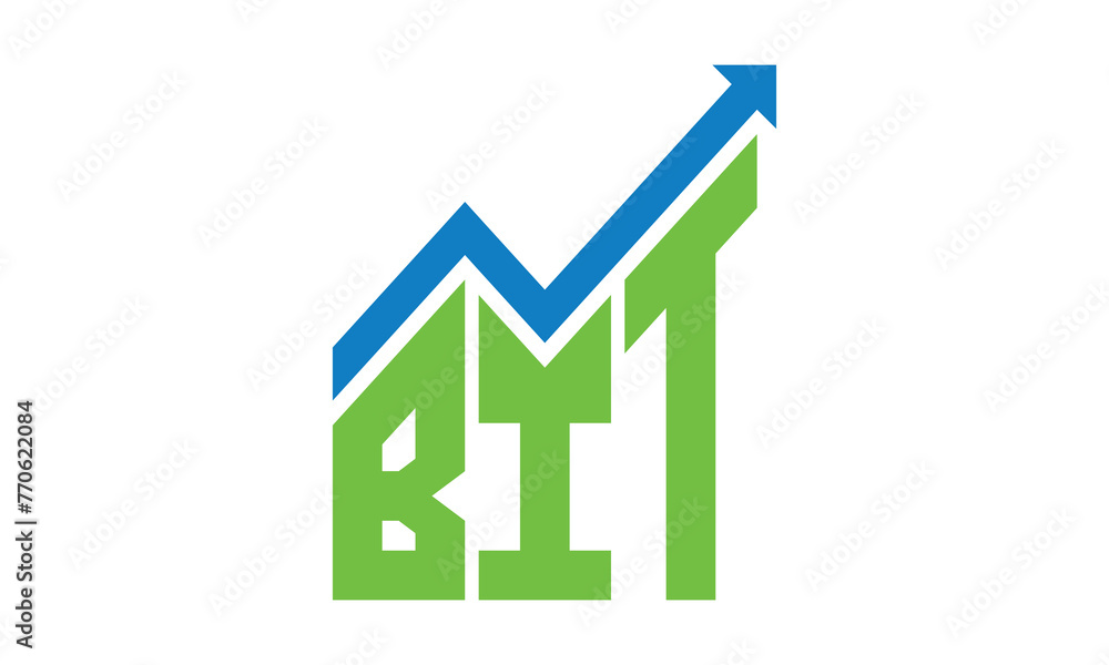 BIT financial logo design vector template. BIT financial logo design vector template.