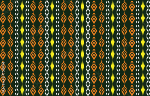 Geometrics Ikat ethnic design.Ikat seamless pattern in tribal, folk embroidery abstract wave art. ornament print. Ikat Design for wallpaper,carpet, clothing, fashion, fabric.