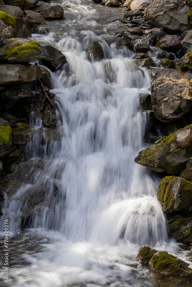 Small waterfall after heavy rain in upstate NY