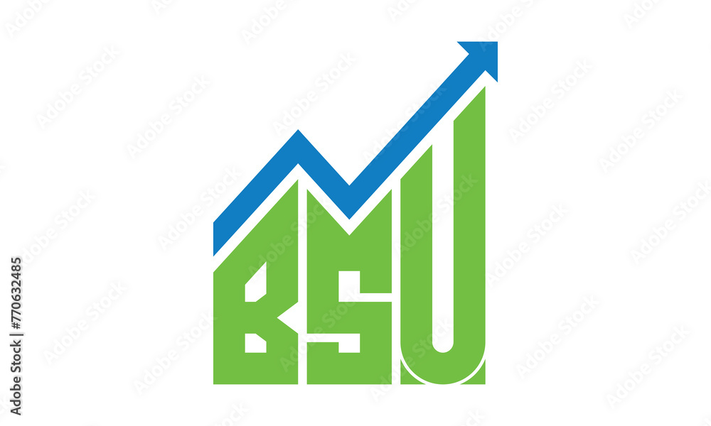 BSU financial logo design vector template. BSU financial logo design vector template.