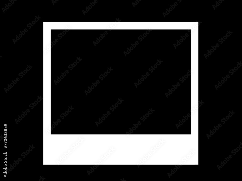 Blank photo frame isolated on a black background, 4x3, 4:3 ratio. Blank photo frame isolated on a black background, 4x3, 4:3 ratio.