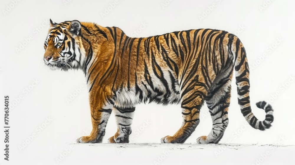 Obraz premium Produce a photorealistic depiction of a tiger