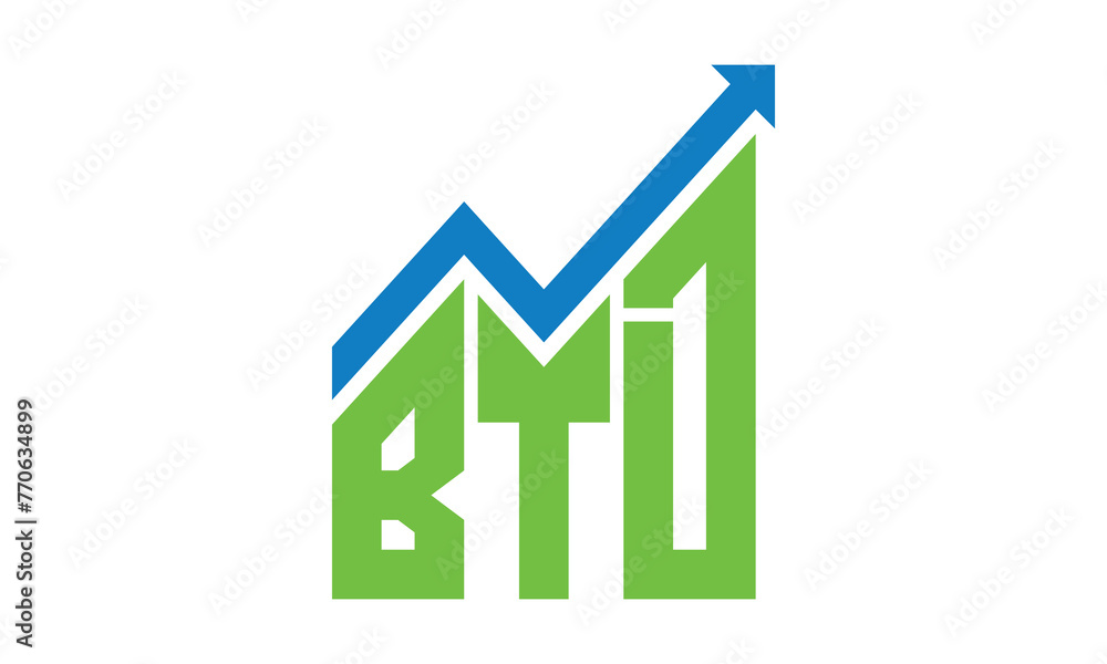 BTD financial logo design vector template. BTD financial logo design vector template.