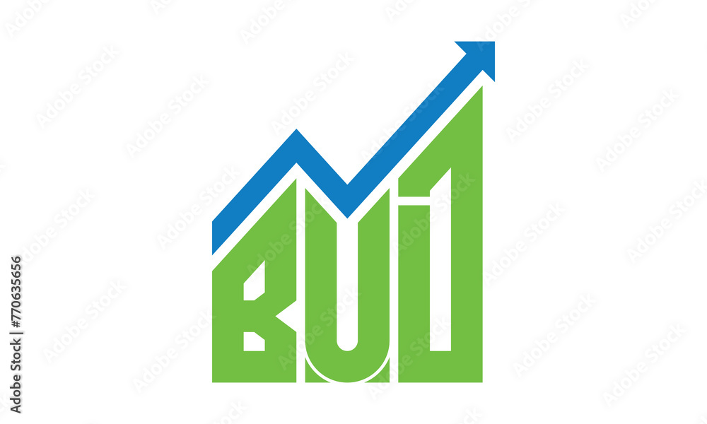 BUD financial logo design vector template.