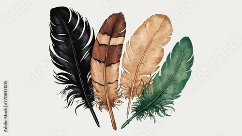 Feathers of Distinction A Captivating Illustration