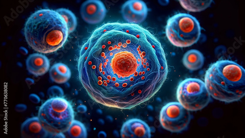 The Abstract Beauty of Cellular Replication and Division © ANDREY PROFOTO