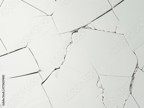 white Cracked wall Professional photography realistic