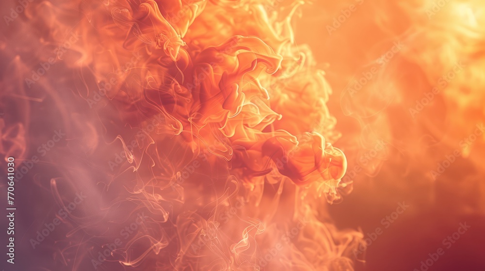 Obraz premium Soft smoke, warm light background