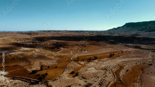 Aerial, Tunisian Deserty Landscapes photo