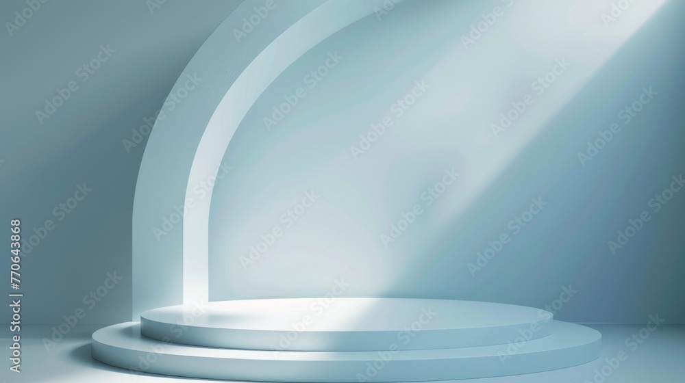 Obraz premium KS Abstract light blue background with empty spac