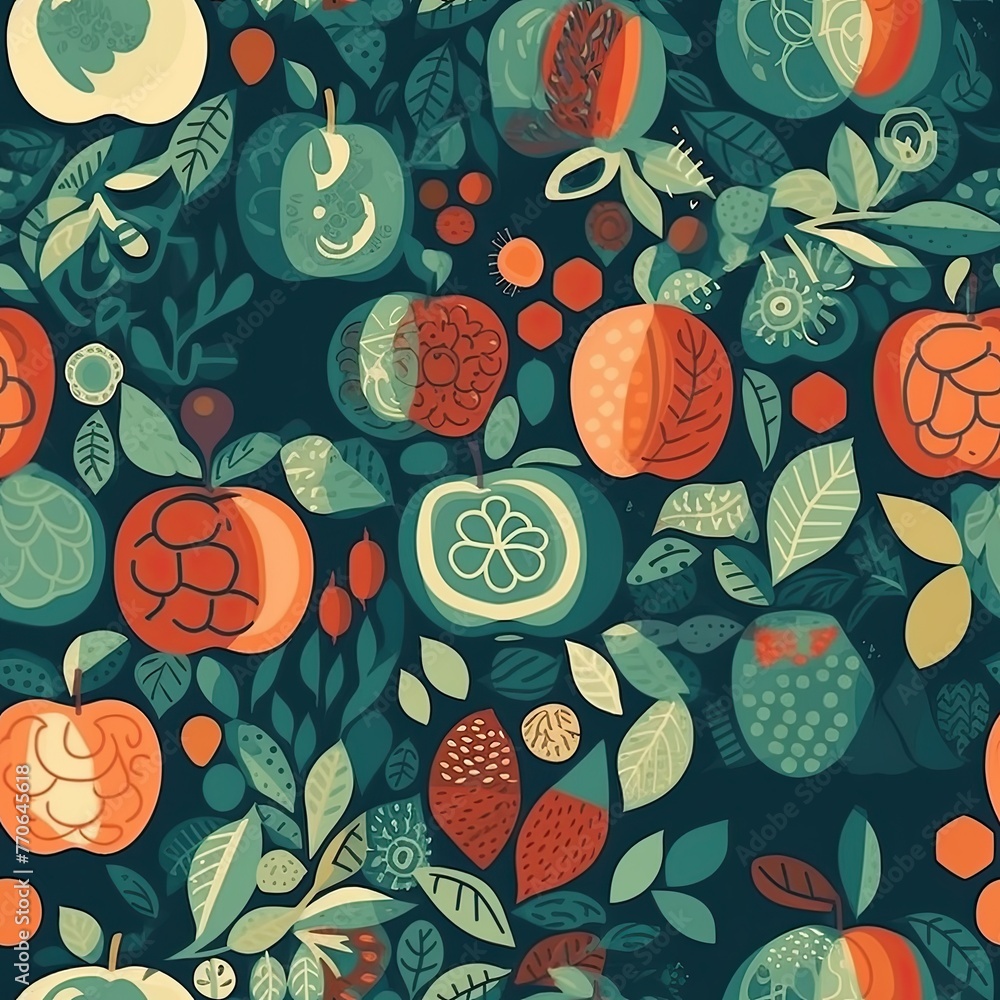 Apple seamless pattern, texture, background. Apple seamless pattern, texture, background.
