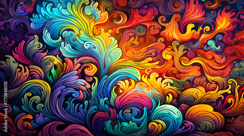 colorful spychedelic style wallpaper, psychedelic style wallpapper colorful vibe, trippy wallpaper, tipping