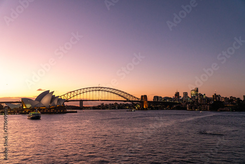 Sydney Skyline during sunset, Australia © Nadine Wagner