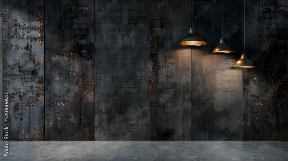 Sleek metallic textures adding depth and dimension to your walls with a touch of elegance