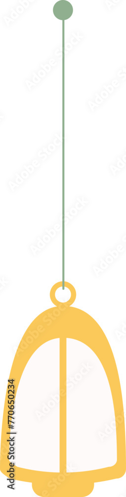 Naklejka premium golden ramadhan and eid hanging decoration with beaded ropes, hiasan gantungan ramadhan dan indul fitri emas dengan tali manik-manik