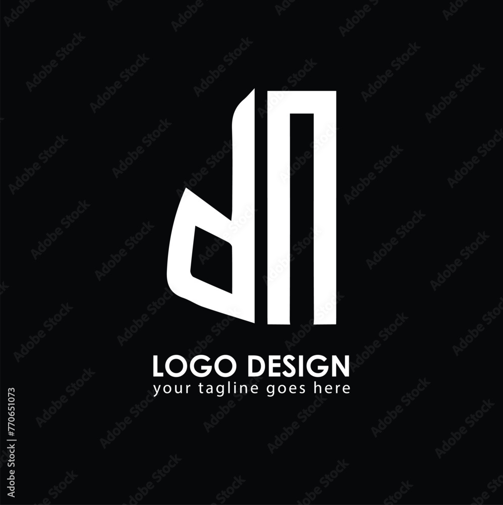 DN DN Logo Design, Creative Minimal Letter DN DN Monogram DN DN Logo Design, Creative Minimal Letter DN DN Monogram
