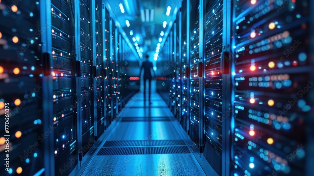 Obraz premium Data Transfer Optimization with Content Delivery Networks (CDNs),