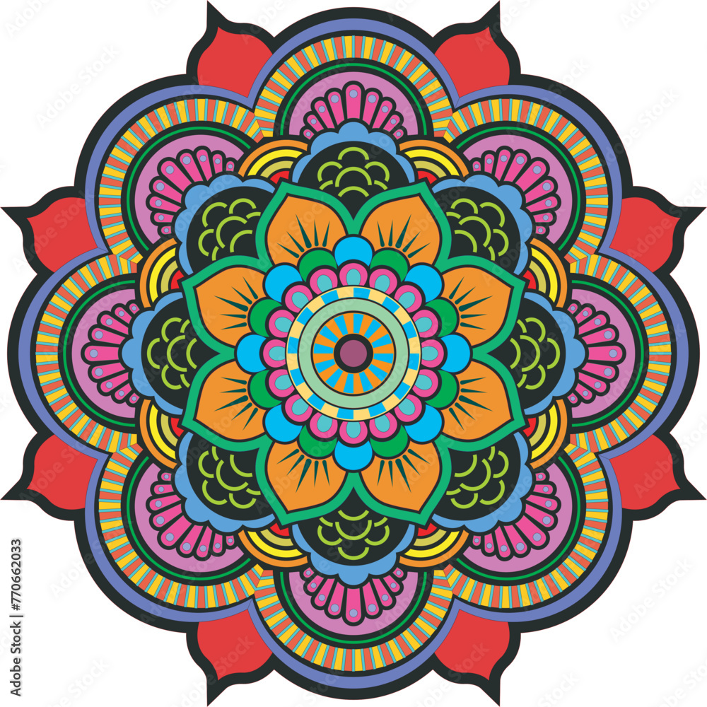 vector illustration of Mandala art