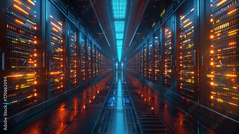 Obraz premium Data Transfer Optimization with Content Delivery Networks (CDNs),