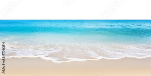 Beach Summer Horizon Isolated on Transparent Background
