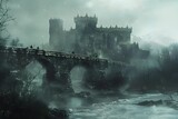 Bridge of Guardians,The Enigmatic Path to the Misty Castle Across the Turbulent River
