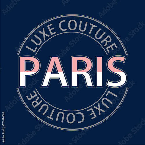 luxe couture paris design print