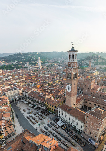 Wallpaper Mural Aerial view of beautiful Verona city, Veneto, Italy. Torontodigital.ca