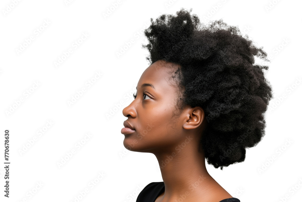 Profile view of girl looking Profile view of girl looking