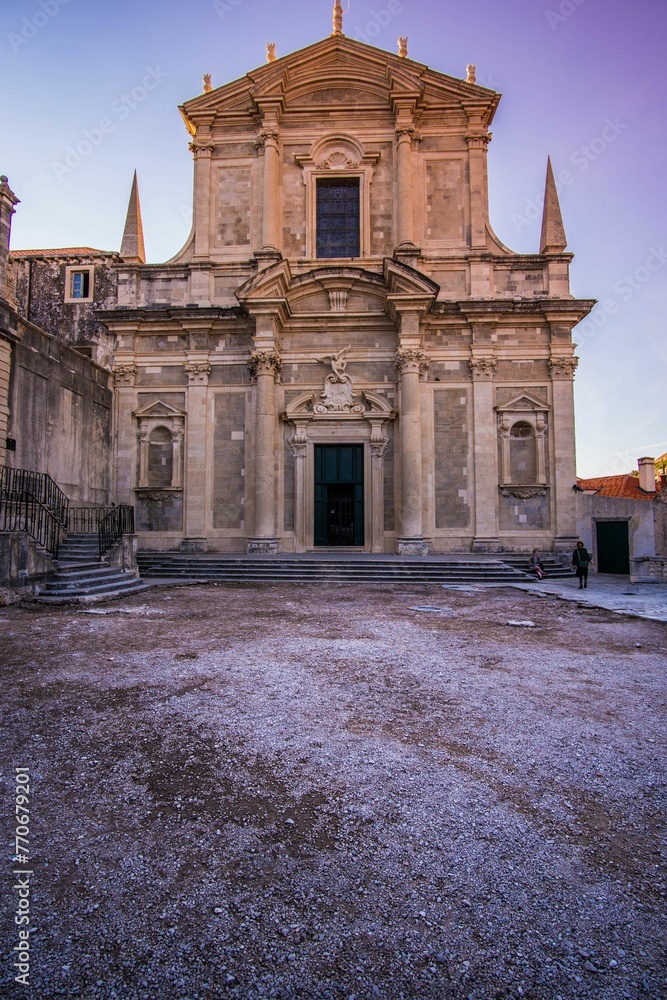 Old church building in Dubrovnik