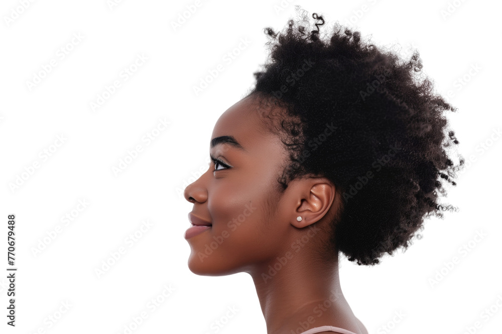 Profile view of girl looking Profile view of girl looking