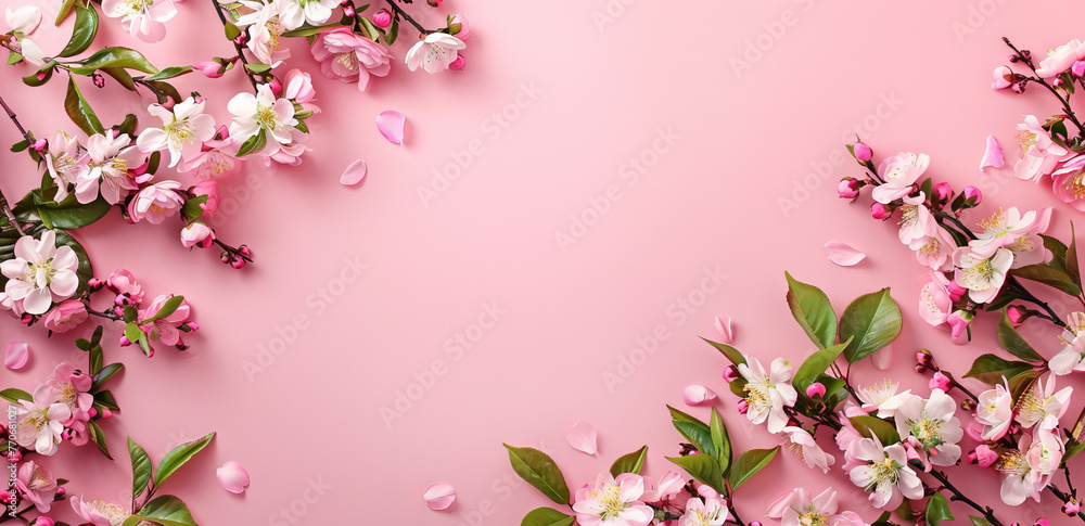 pink blossom background