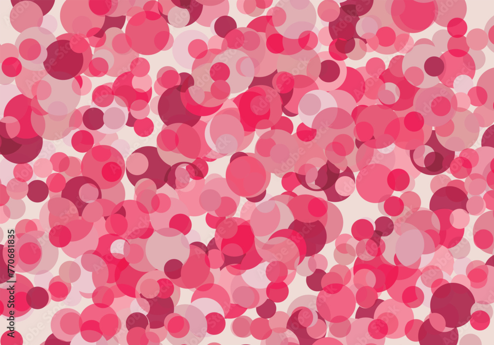 Spring cherry vector wallpaper. Pink shades lenses. Festive hand drawn illustration backdrop II.