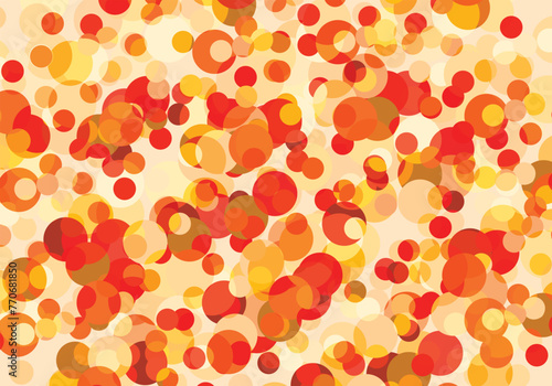 Autumn vector wallpaper. Colorful lenses. Festive hand drawn illustration backdrop III.