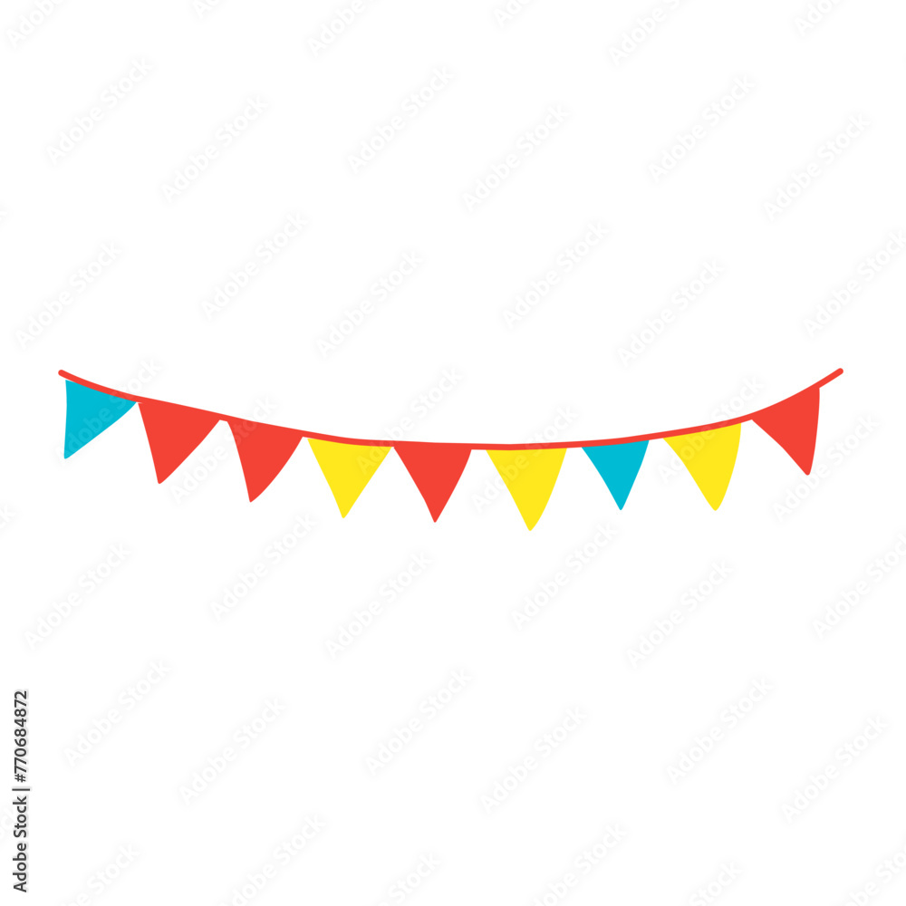 Party with Flags Vector Illustration Party with Flags Vector Illustration