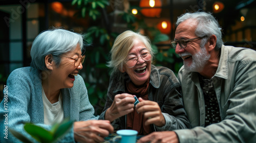 Joyful Seniors Gather for Bingo Excitement