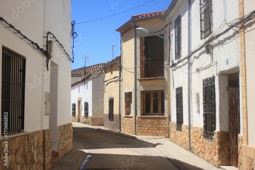 Picturesque scene of a cobblestone alley surrounded by charming stone buildings