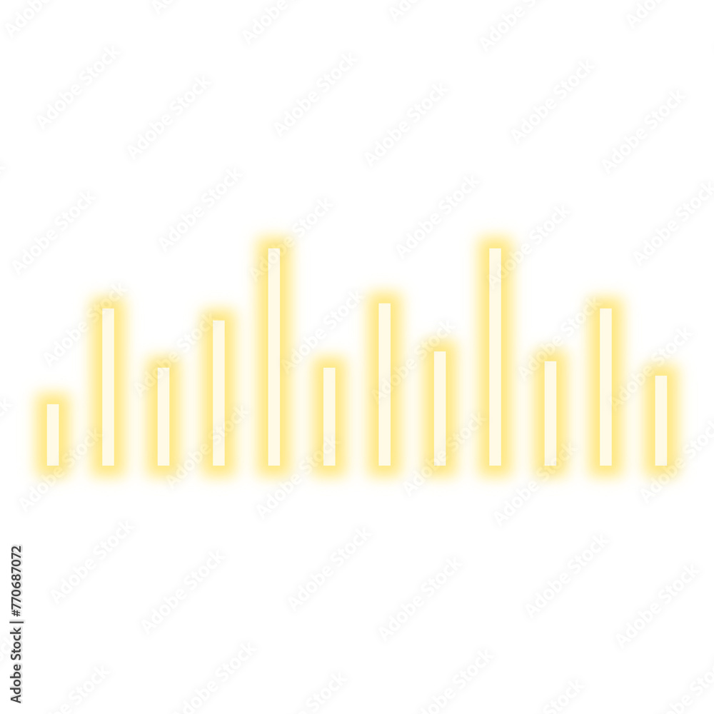 Neon Sound Wave Icon Neon Sound Wave Icon