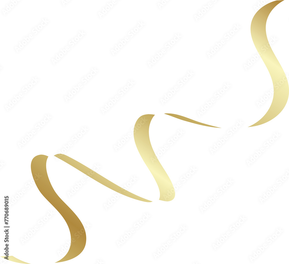 Gold ribbon shadow. Decoration for holiday, new year Gold ribbon shadow. Decoration for holiday, new year