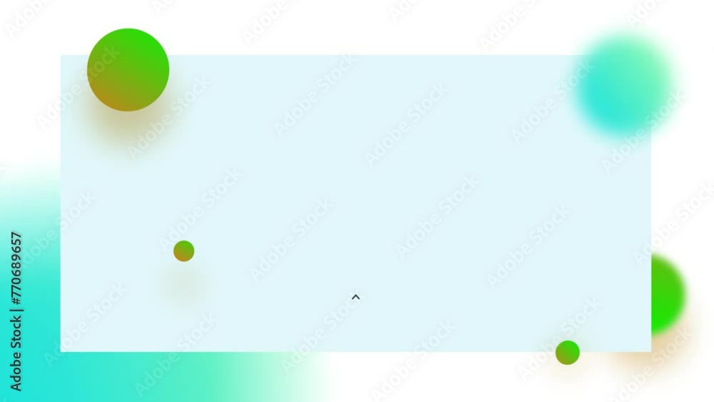 Green banner blue background with motion transition and place for image ...