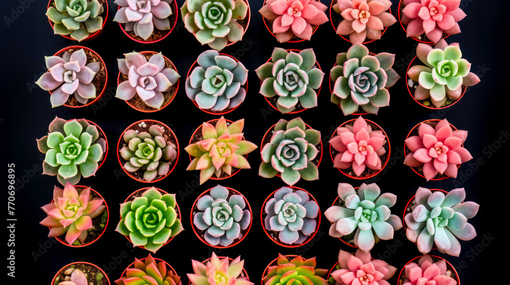Miniature succulent plants, succulent cactus, at the garden. Miniature succulent plants, succulent cactus, at the garden.