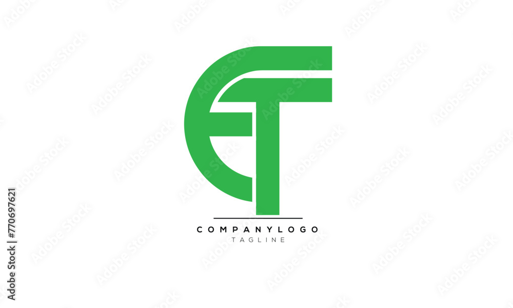 Alphabet letters Initials Monogram logo ET, ET INITIAL, ET letter Alphabet letters Initials Monogram logo ET, ET INITIAL, ET letter