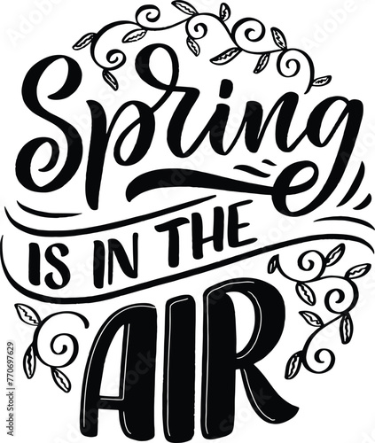 spring is in the air spring svg design