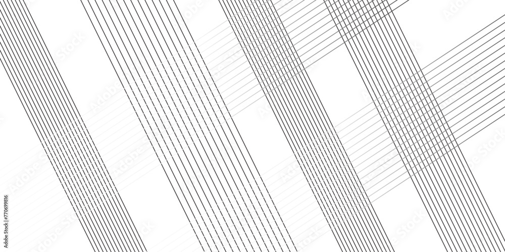 Modern abstract background wave lines elegant white striped diagonal lines. monochrome striped texture. vector illustration of the pattern of the gray lines. architecture geometric background.  - obrazy, fototapety, plakaty 