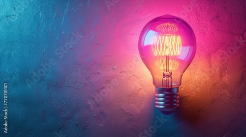 minimalist background of Bright idea for business growth