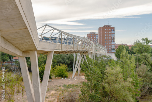 Valladolid, Spain : Science museum footbridge of Valladolid, Spain.