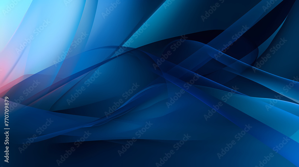 Abstract deep blue layered background - obrazy, fototapety, plakaty 